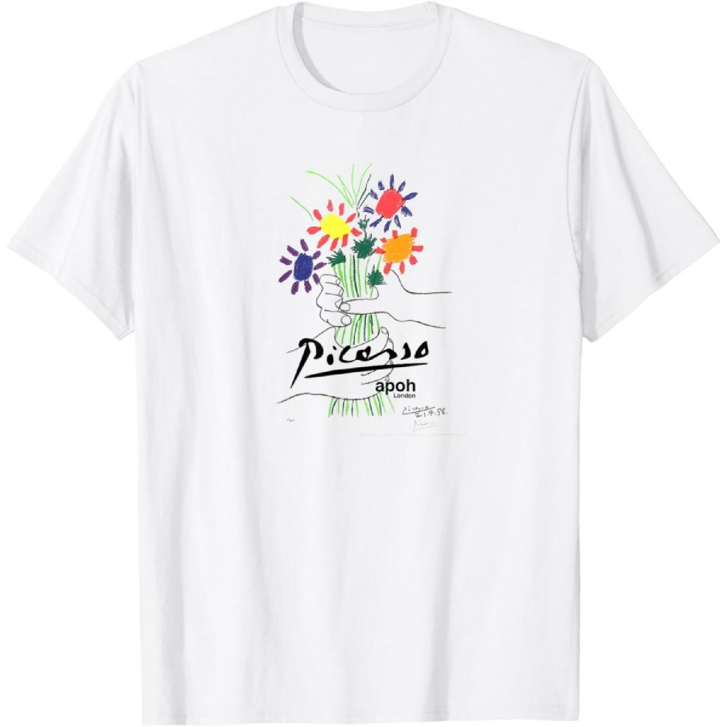 Picasso Flowers of Peace PAPL2192 T-Shirt S