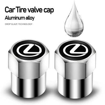 4Pcs Styling Wheel Tire Valve Air Stem Cap Duust Covers For GX460 Fsport IS200 LC500 IS220d GS430 RX270 IS200t NX RX450h
