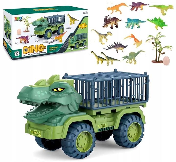 Samochód Dinozaur Zabawka Ciężarówka Dla Dinozaurów Duży Transporter Tir 07