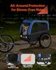 VEVOR Dog Bike Trailer, Supports Up To 30 Kg, Pet Cart Bicycle Carrier for Small & Medium Dogs, Easy Folding Frame with Quick Release Wheel