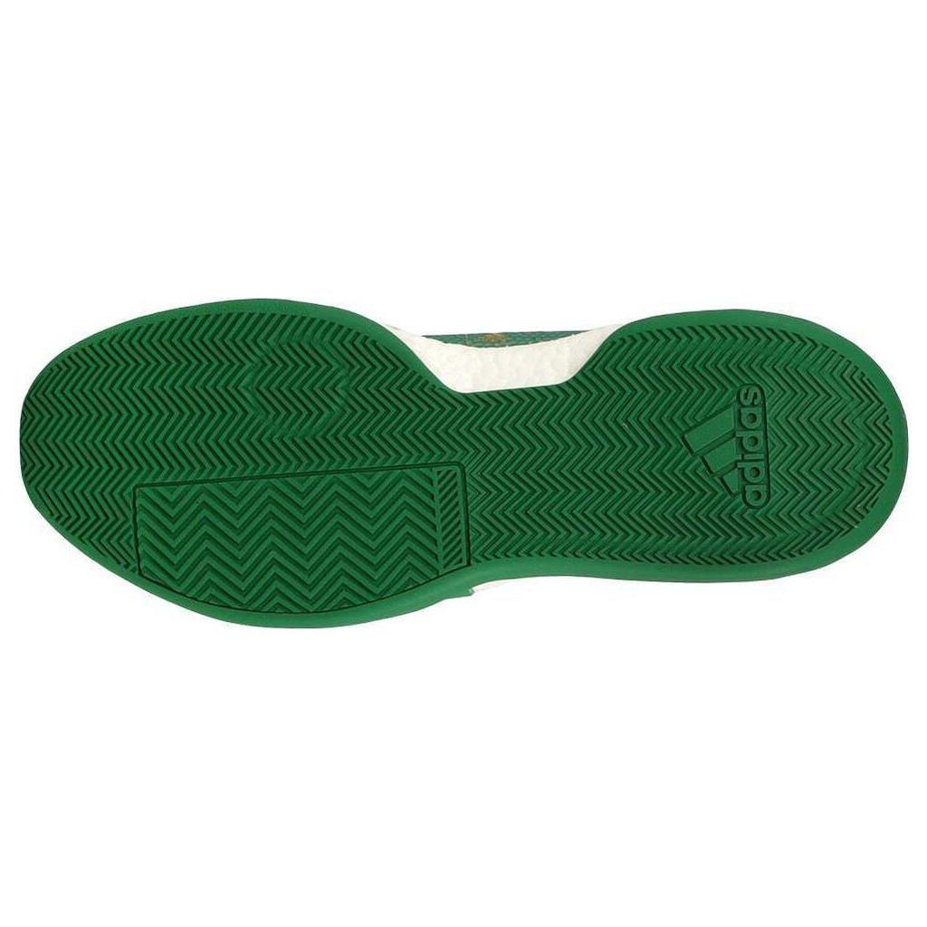 Adidas Sm Marquee Boost Low Team Fashion Versatile Shock Absorption Non-Slip Low Top Basketball Shoes Men Sneakers White Green G28760