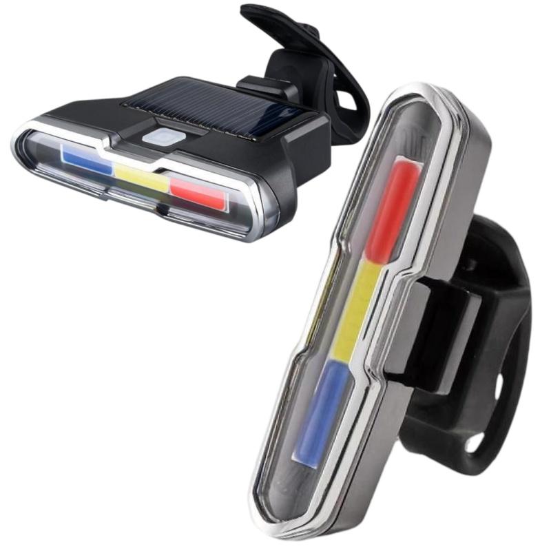 USB Rechargeable LED Bicycle Taillight IP65 Waterproof Rear Light for Mountain Bike Commuting Cycling Safety