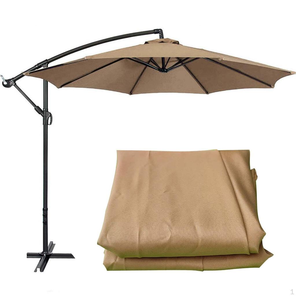 Hexagonal Canopy Replacement for Outdoor Umbrella 6 Ribs/8 Ribs Beach Lawn