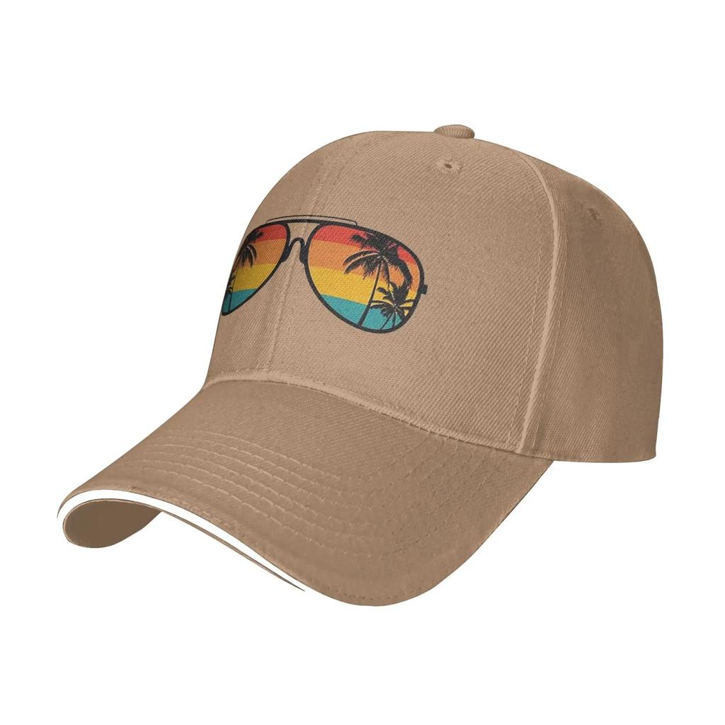 Glasses Beach Cap Fashion Casual Baseball Caps Adjustable Hat Hip Hop Summer Unisex Baseball Hats Customizable Polychromatic