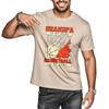 Solid Color Unisex Round Neck T Shirt Unisex Grandpa Is My Name Basketball Is My Game Trendy Unisex Teeshirt Quick Dry Shirt