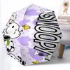 Cute Snoopy  Cartoon Print Automatic Umbrella, 8 Rib Iron Frame, Plastic Handle, Suitable for Outdoor Travel &Daily , Ideal Gift