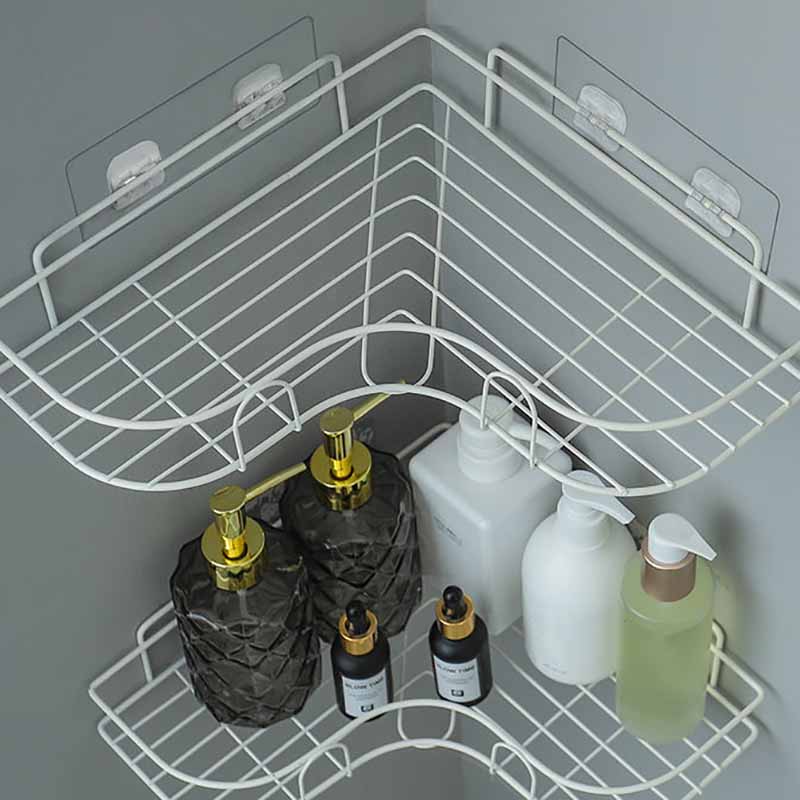 Non-perforated Tripod Bathroom Washstand Toilet Wall-mounted Wall Kitchen Storage Thickened Shelf Toilet Shelf