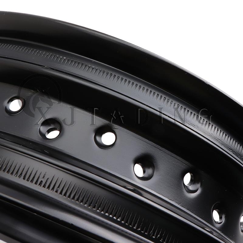 Aluminum Alloy Motorcycle Wheel Rims 12/14 Inch 32-Hole Spoke Front & Rear Wheels Compatible with Various Motorbikes