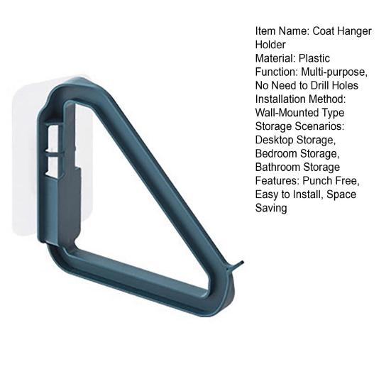 Clothing Rack Holder Wall-Mounted Space Saving Clothes Hanger Organizer Laundry Dryer Room Garment Hanger Storage Rack Dorm Accessories