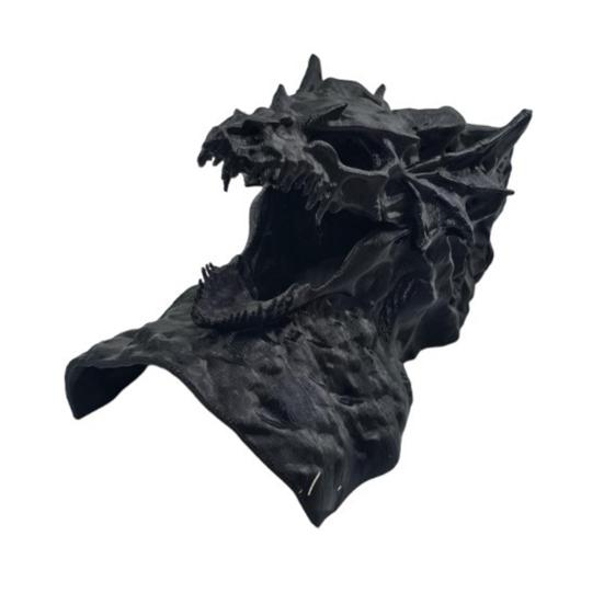 Drachen-Design Aquarium-Höhle 3D-gedruckter Fischtunnel Versteck unter Kies Tunnel mit Sichtfenster