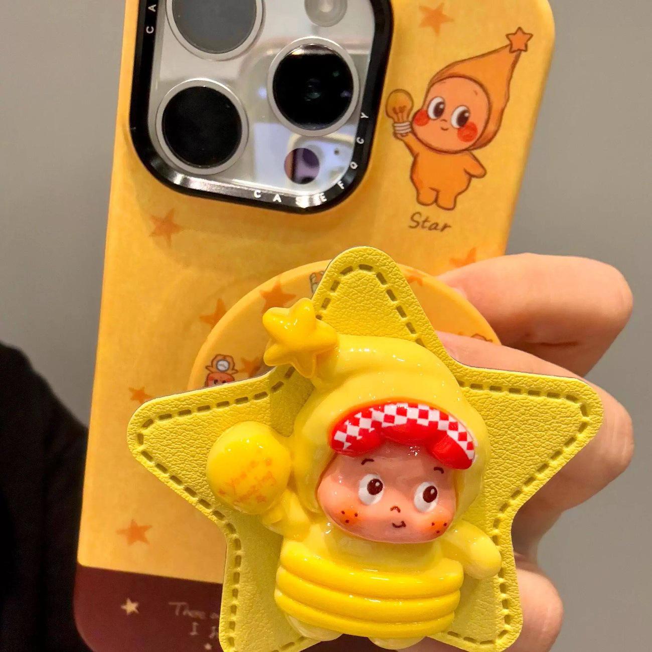 

Five-Pointed Star MagSafe Magnetic Phone Holder: Retractable, Foldable, Strong Magnet, Trendy Design for Women