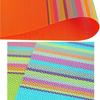 6 Pieces Scratch Resistant Colorful Strip Table Mat Waterproof Plate Pads Place Mats  Dining Table