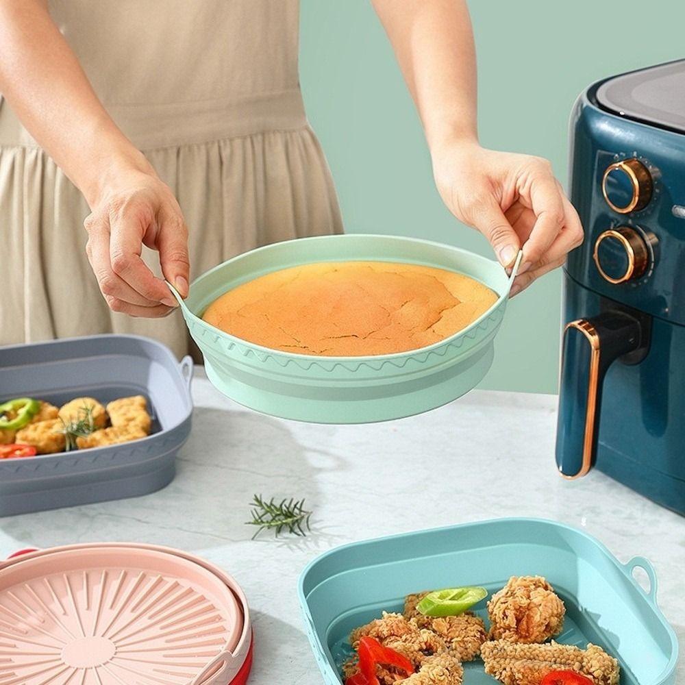 Foldable Air Fryer Mats Multi-Purpose BBQ Baking Pan New Air Fryer Lining  Kitchen Accessories
