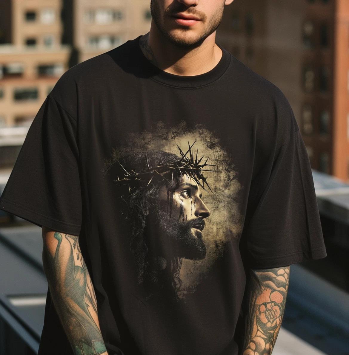 Jesus Christ T shirt, Christian Apparel, Faith-Based Believers, Religious Shirt 2XL