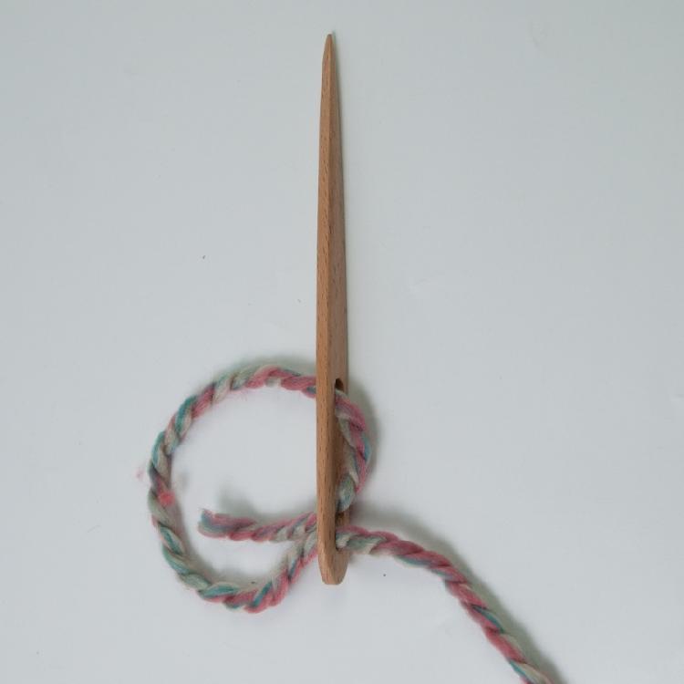 Wood Crochet Needle Double Hole Crochet Needle 15mm Crochet Needle