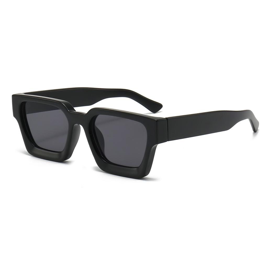 2024 New Arrival Fashion AC Lens Classic Cool Big Frame Glasses Retro Punk Thick square Frame Sunglasses for Women Men