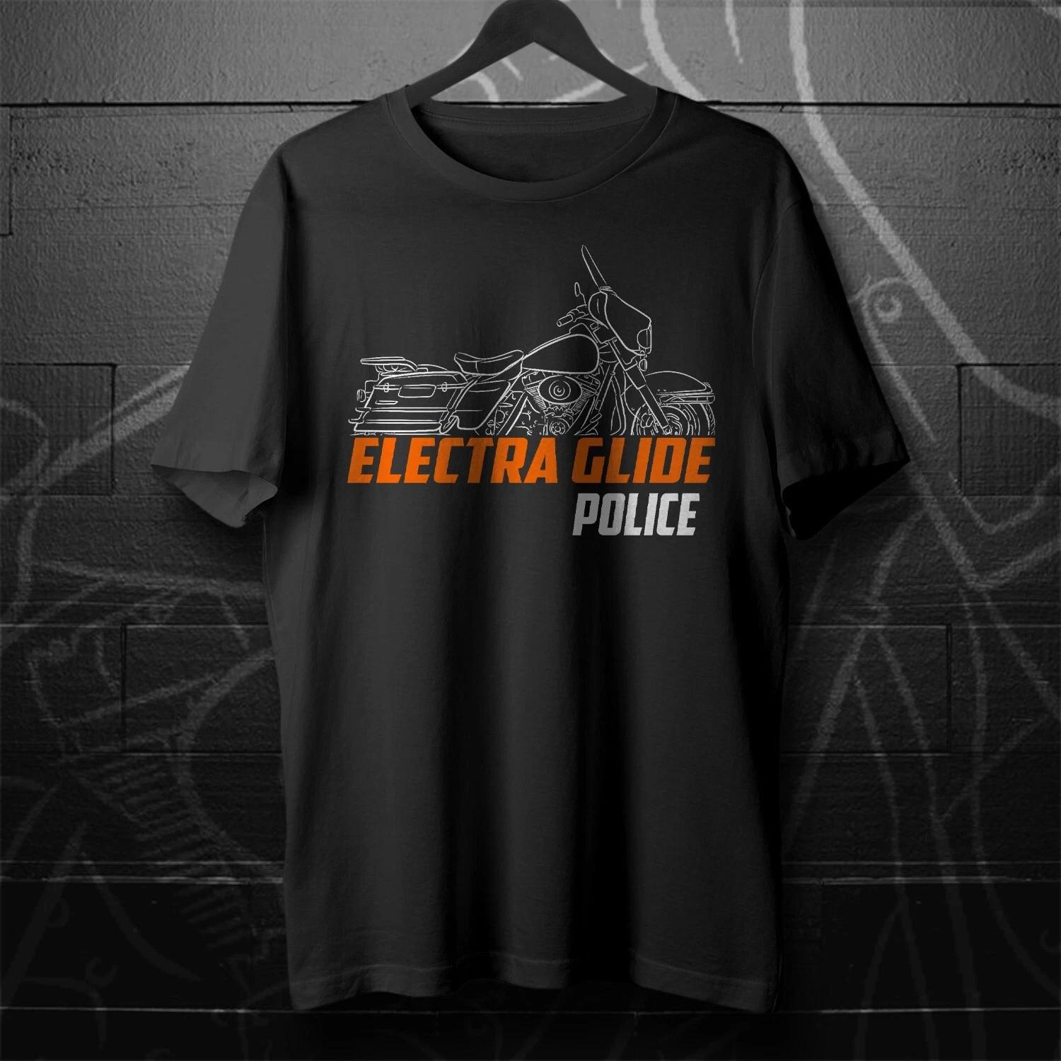 

Black men s and women s T-shirt For Harley-Davidson Electra Glide Police FLHTPEI 2006- Motorcycle XL
