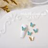 5Pieces/set Butterfly Nail Charms Butterfly Rhinestones Nail Art Decoration DIY