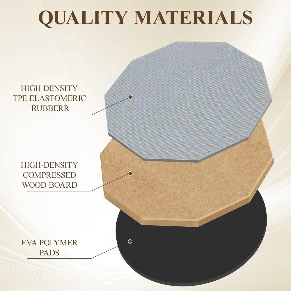 Pad de Prática de Bateria de 8 Polegadas de Dupla Face Treinador de Bateria Muda de Alta Qualidade Conjunto de Suporte de Bateria