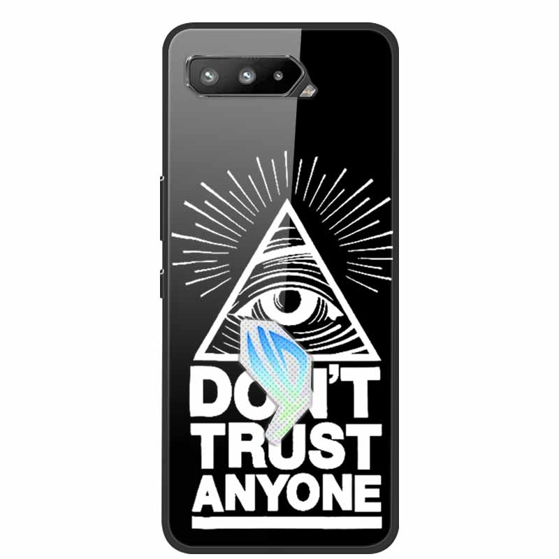 

Стеклянный чехол для Asus ROG Phone 2 ZS660KL, чехол из твердого закаленного стекла, задняя крышка для телефона Asus ROG Phone 5 ROG Phone 3, чехол Funda ROG Phone 3