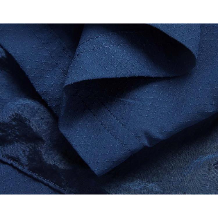 Li Ning Wade Series Letter Color Block Button Down Loose Short Sleeve Shirt Men Shirts Deep-Navy ASHU493-3