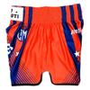 Muay Thai Kickboxen Boxen MMA UFC Blau Orange Stern Lässige Shorts Fitnessstudio Sport Unisex Herren Damen Workout Schnelltrocknend Druck Elastisch Hohe Taille Training