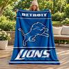 Detroit Lions blanket Flannel Blanket Soft Cozy Plush Throw for Sofa Bed Lightweight Home Decoration Gifts for Christmas various holidays
