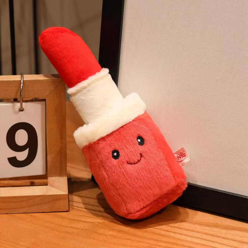 Nieuwste Gesimuleerde Lippenstiftpop Kawaii Knuffel Pluche Speelgoed Handgemaakte Pop Cartoon Anime Schattig Verjaardagscadeau voor Kinderen Leuke Pop 12cm-20cm