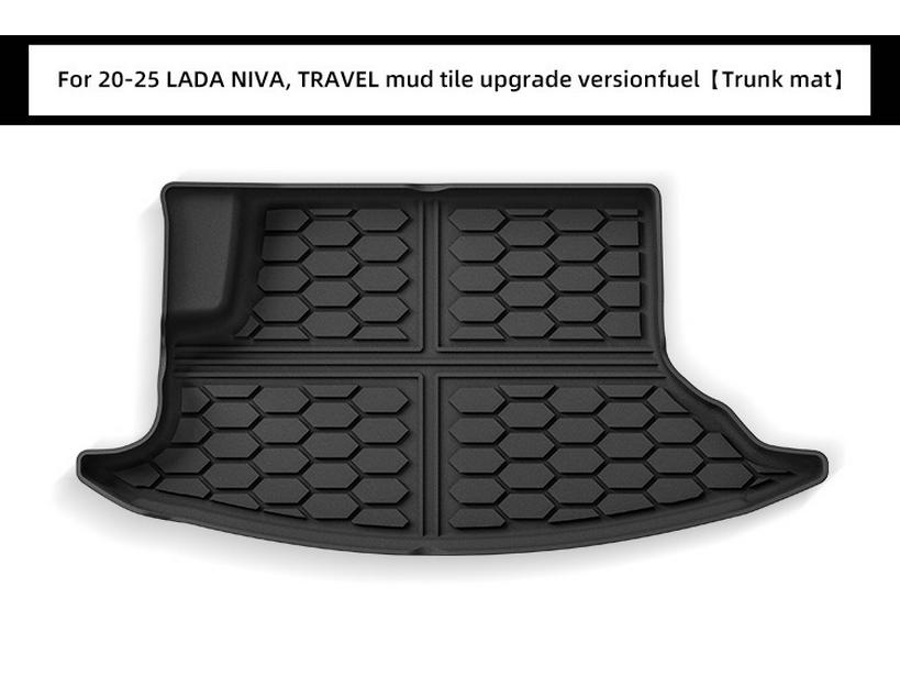 LADA NIVA/TRAVEL 20-25 TPE Floor & Trunk Mats: Suitable for Lada Cars