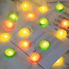 LED-Zitronen-Lichterkette mit Batteriebox für festliche Dekoration und Outdoor-Partys