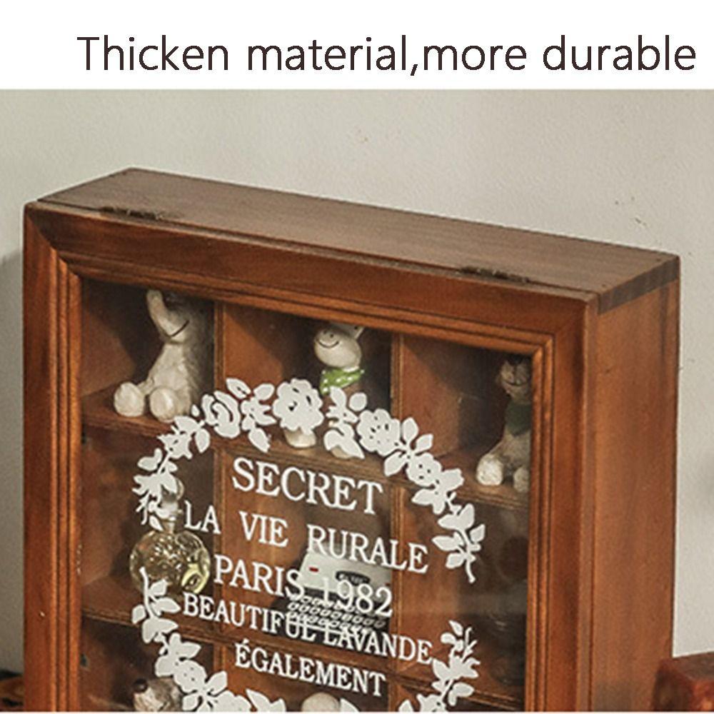 with Lid Necklace Display Case Nine-grid Women Jewelry Box Jewelry Storage Box  Desktop