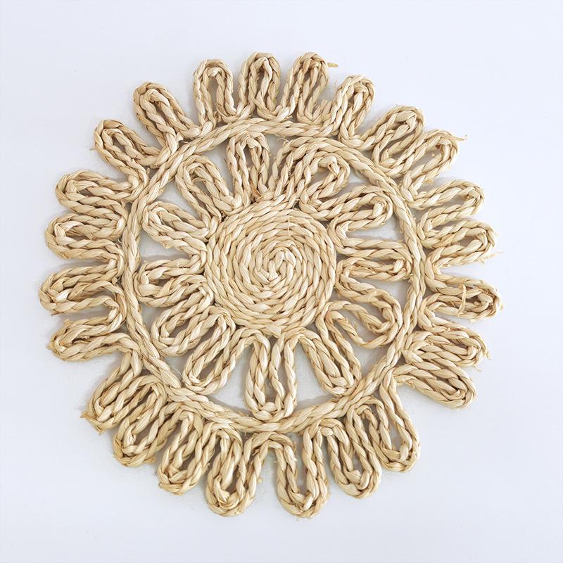 Ethnic Moroccan Style Woven Straw Wall Hanging for Sofa or Bedside