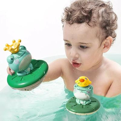 Elektrická stříkací žába - Sprchovací hračka pro miminka a batolata, Zábavná vodní hra do bazénu a vany