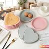 6 Inch Silicone Small Green Plate Cake Mold Round Love Layered Rainbow Baking Tray Christmas Mold Cake Tool