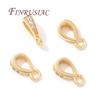 14K Gold Plated Bails For Pendant with Open Ring Findings Brass Bailes For Jewelry DIY Necklace Accessories Connectors