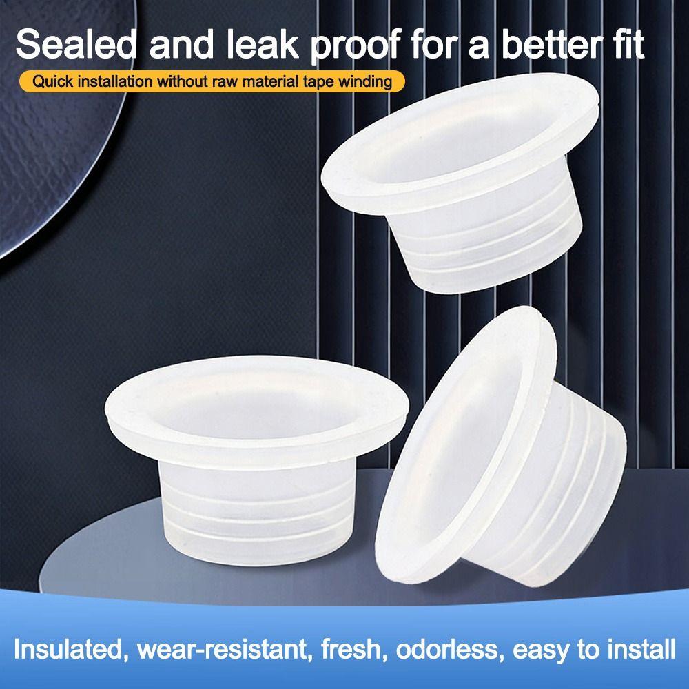 Portable Silicone Faucet Leak-proof Sealing Gasket White Threaded Seamless Seal O Ring Leakage Gaskets for Plumbing Plug Prevent