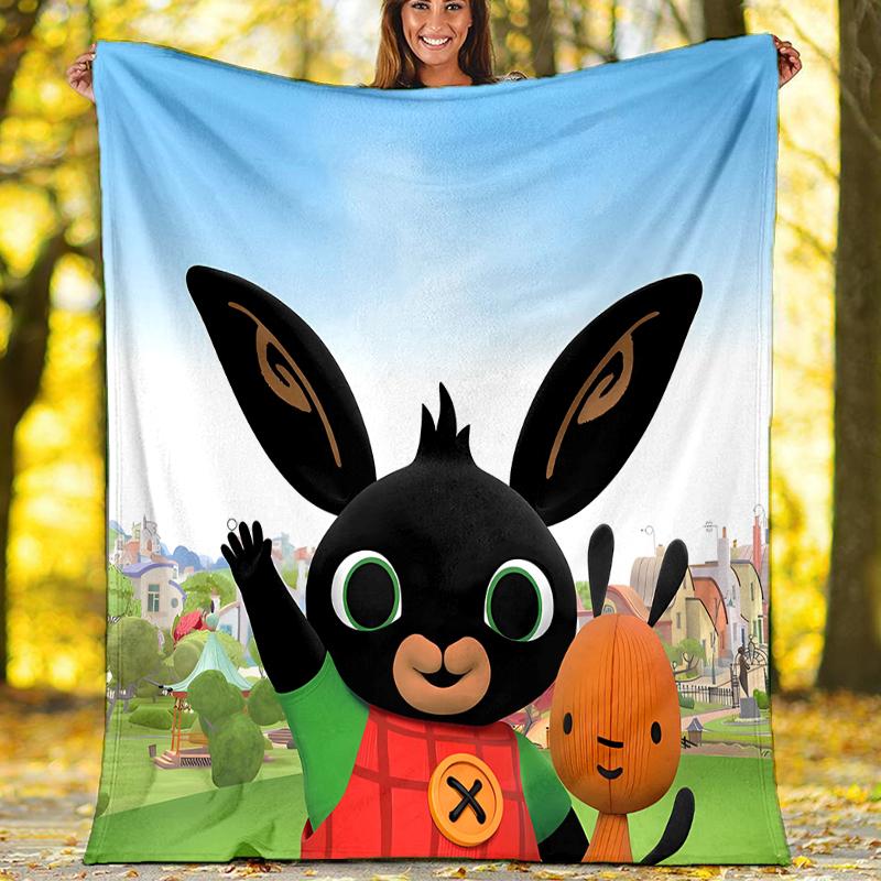Bing printed throw blanket—soft,warm;versatile blanket for all seasons—perfect as &air-conditioning throw,nap blanket