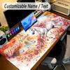Horse Theme Personalized Mouse Pad Custom Name Text Non Slip Desk Pad For Laptop Office Desktop