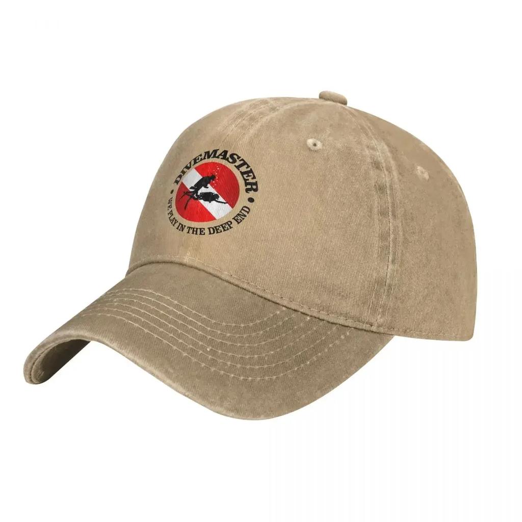 Berretti da Baseball Vintage Divemaster per Subacquea Unisex Snapback in Denim Usurato Cappello per Tutte le Stagioni Viaggio Cappelli Morbidi Non Strutturati Cappellino