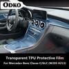 For Mercedes-Benz Classe C/GLC W205 X253 Car Interior Center Console Transparent TPU Protective Film Anti-scratch Repair Film