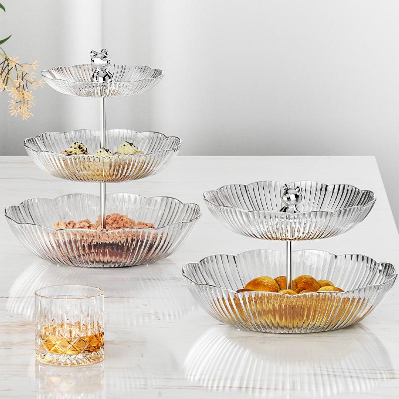 Nordic Style Multi-layer Fruit Plate Home Living Room Cake Dessert Table Hotel Restaurant Afternoon Tea Creative Platter