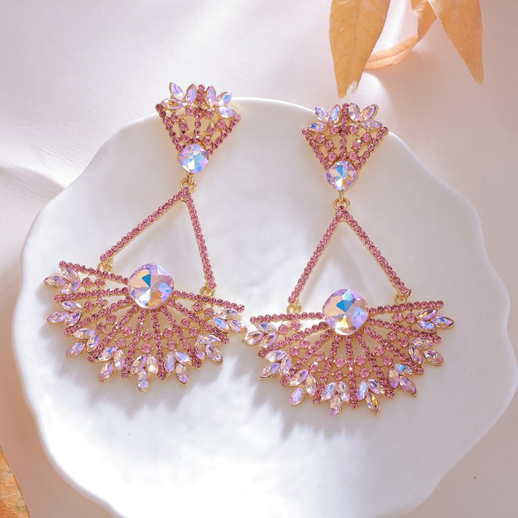 Geometric Hoop Earrings For Women With Gold Plating Retro Style Fashion Jewelry