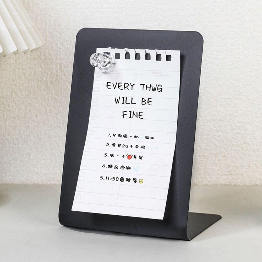 Pizarra Magnética Vertical Metal Almacenamiento Tablero de Exhibición Escritorio Tablero de Mensajes Exhibición de Mensajes