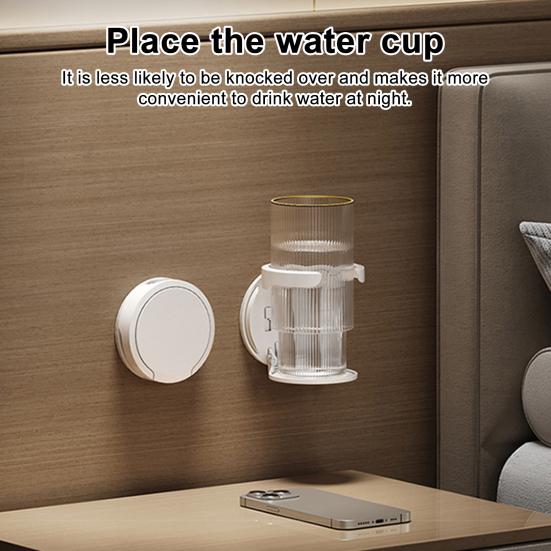 Foldable Cup Holder Portable Wall-Mounted Coffee Cup Holder Space-Saving Plastic Drink Holder for Water Cups Up to 83mm Multipurpose Storage Rack