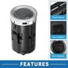 Push Button Starter Switch Engine Start Stop Switch Button for Honda Fit 2015 2016 2017 2018 Silver Tone Black