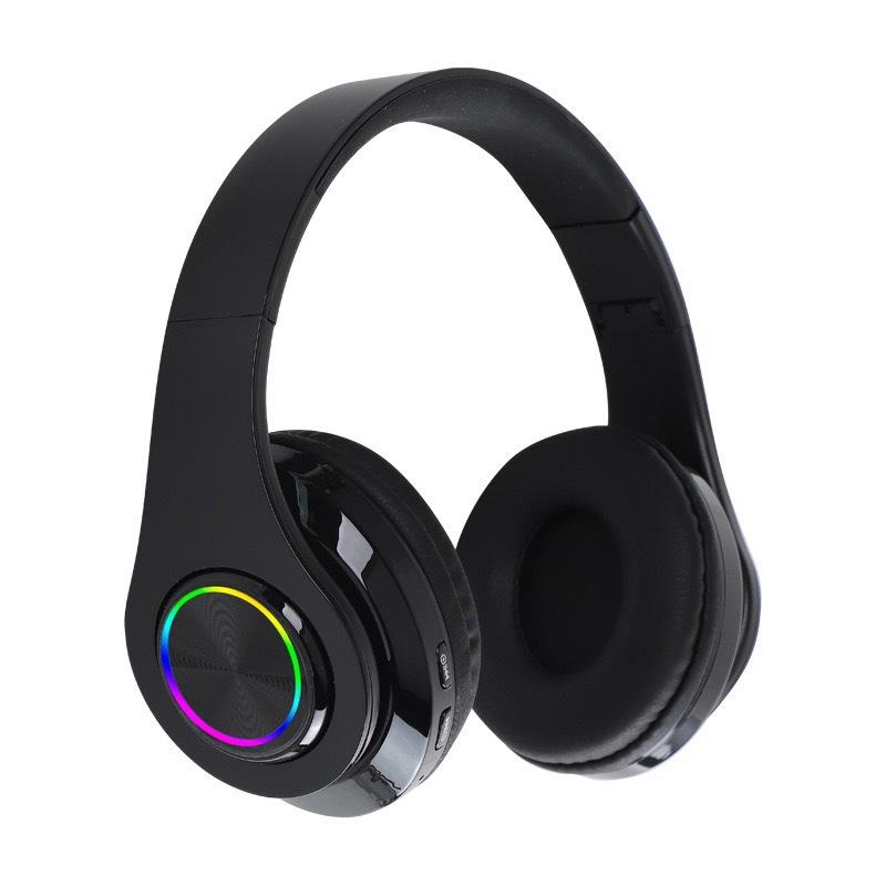 Grenzüberschreitendes, leuchtendes, faltbares, am Kopf montiertes kabelloses Bluetooth-Headset B39 mit starkem Bass