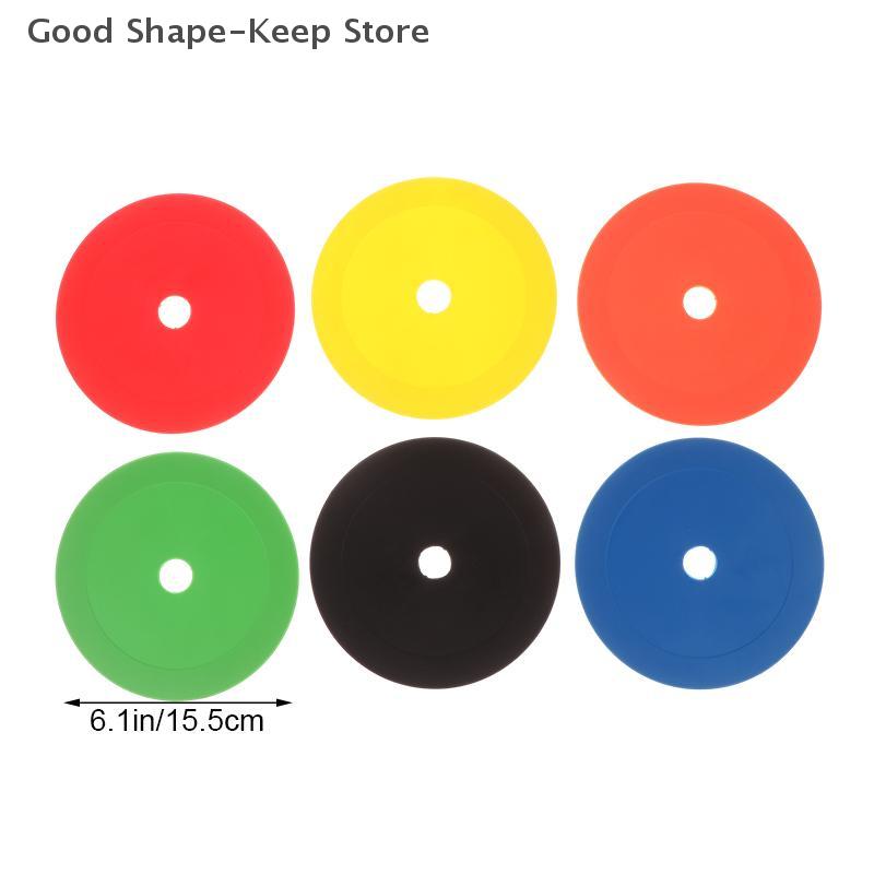 10 Bucăți Conuri Plate de Fotbal Marcator Disc cu Găuri Fotbal Baschet Sport Ajutoare pentru Antrenament Viteză Agilitate Marcatori