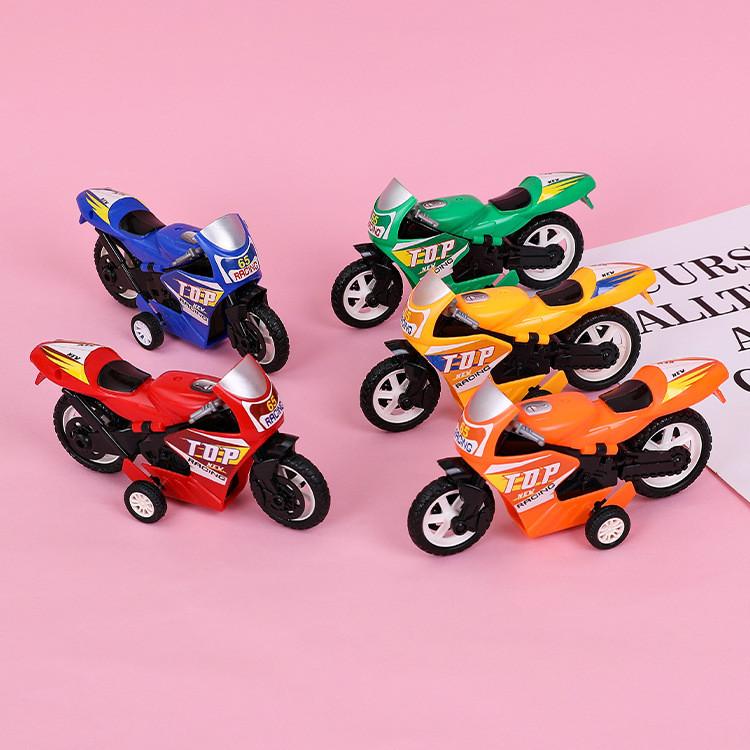 Plastic Toy Kids Motorcycle With Push And Glide Design For Development Cognitive