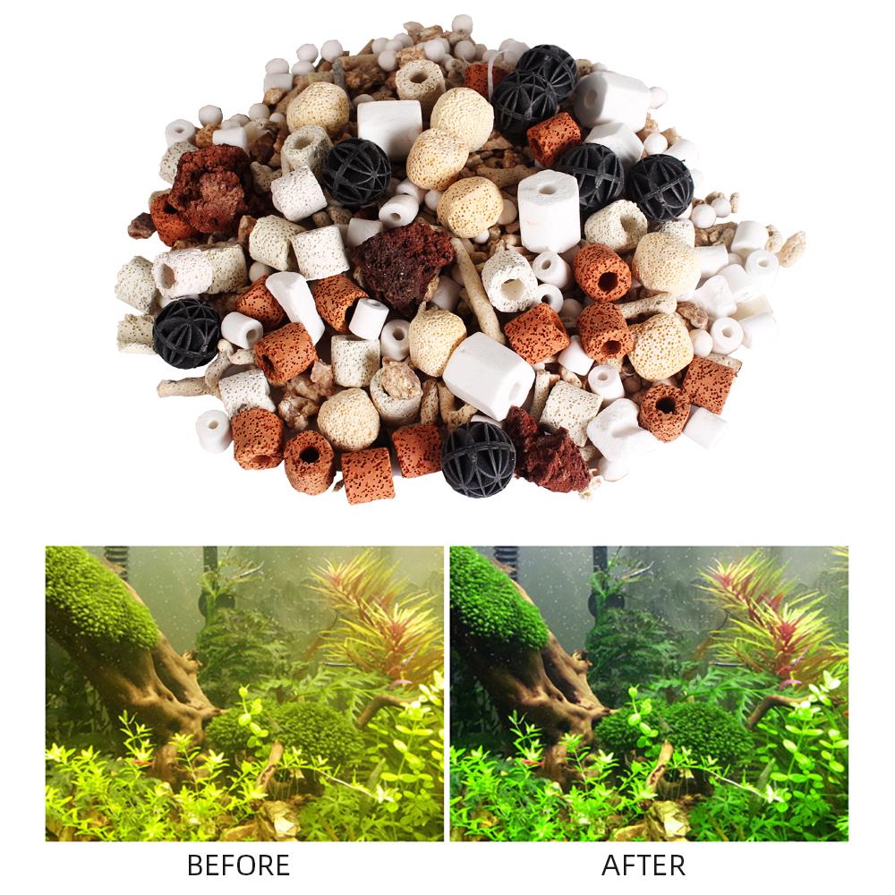 12 в 1 Шарики для аквариумного фильтра Аквариумные биошарики Кольца для аквариумного фильтра Биокольца для аквариумного фильтра 1 package