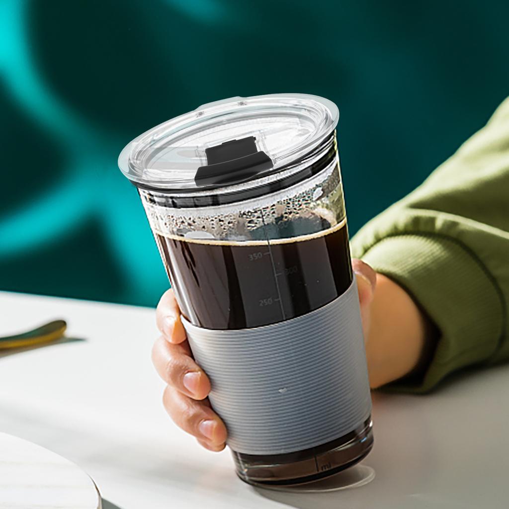 2pcs Leak Proof Lid For 20 Oz Tumbler Replacement Black Spill Resistant Cup Lid Lids For Tumblers